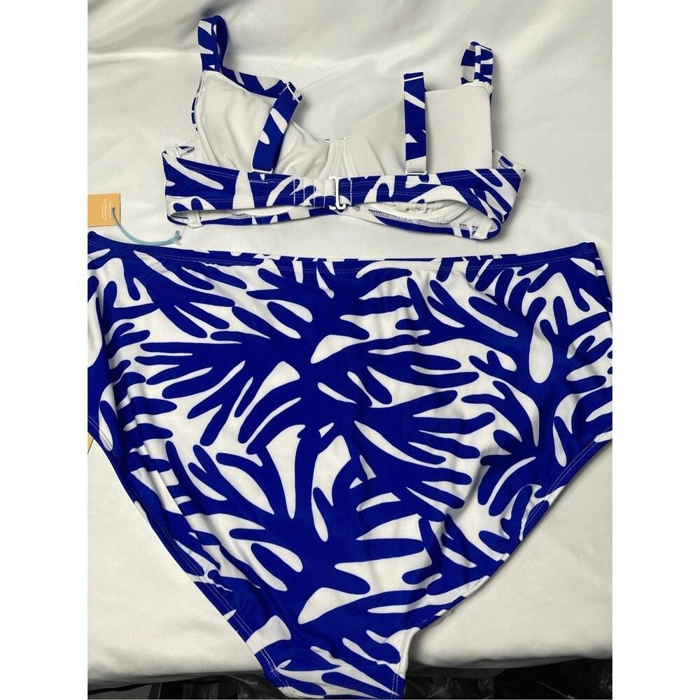 Kona Sol Underwire Bikini Top and Bottom Blue Size 3X and D/DD - Picture 6 of 7